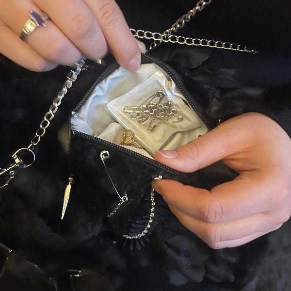 Custom Goth Bunny Plushie Backpack