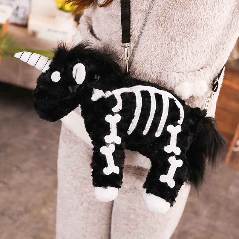 Skelly Unicorn Plushie Purse