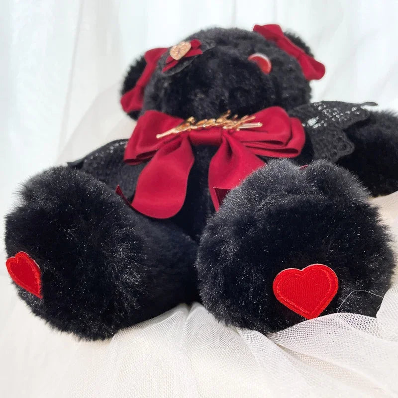 Goth Teddy Bear Plushie Purse