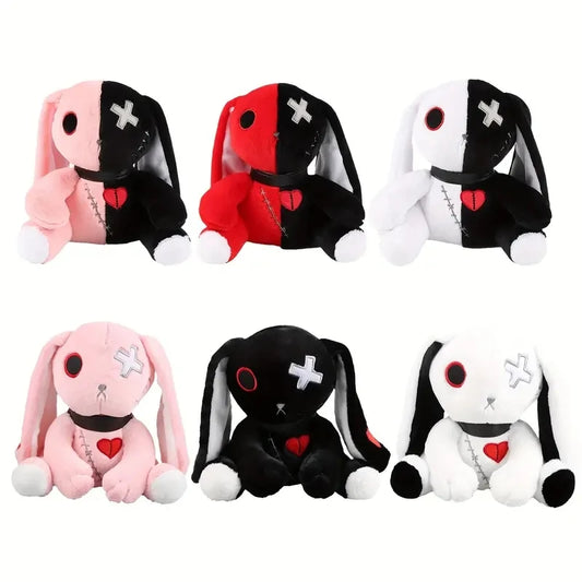 Goth Bunny Plushie Doll