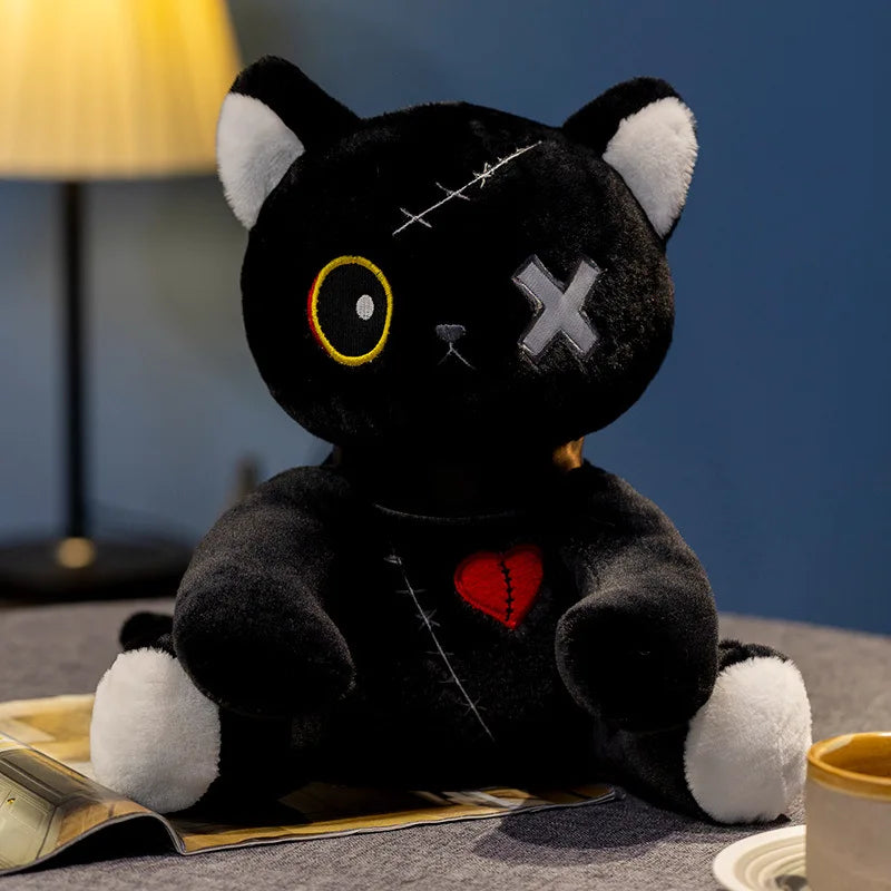 Goth Kitty Plushie Doll