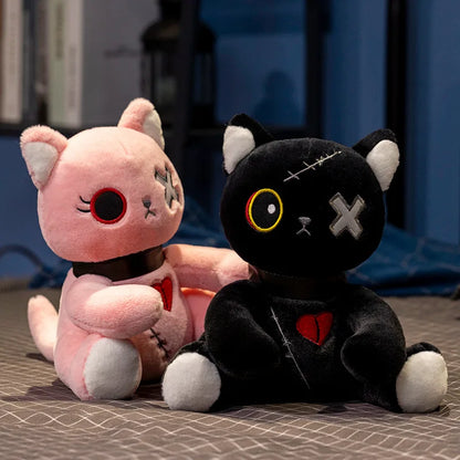 Goth Kitty Plushie Doll