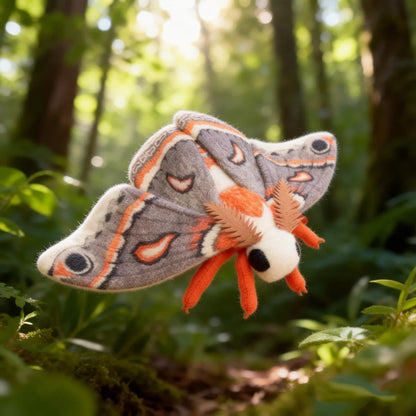 Hyalophora Cecropia Moth Plushie