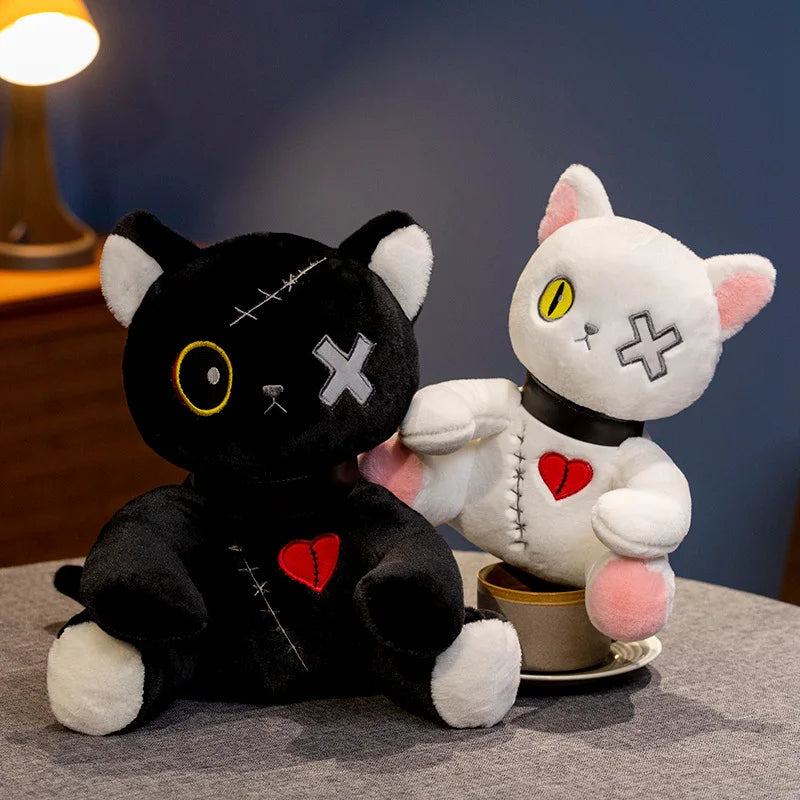 Goth Kitty Plushie Doll
