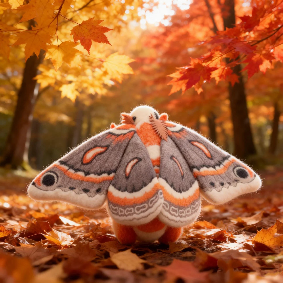 Hyalophora Cecropia Moth Plushie