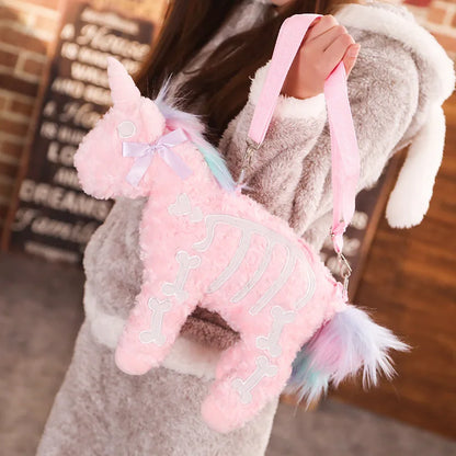 Skelly Unicorn Plushie Purse