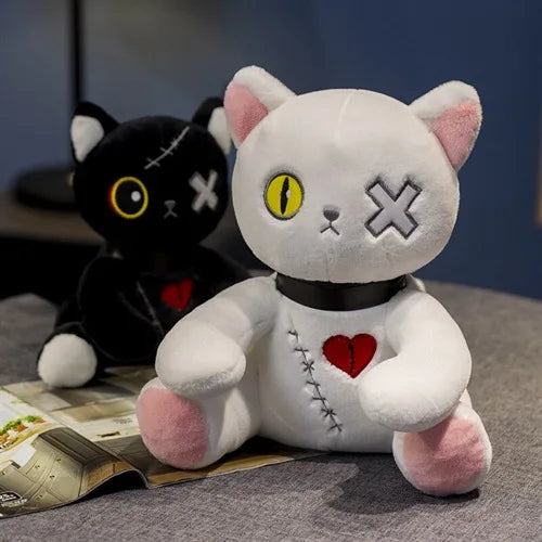 Goth Kitty Plushie Doll