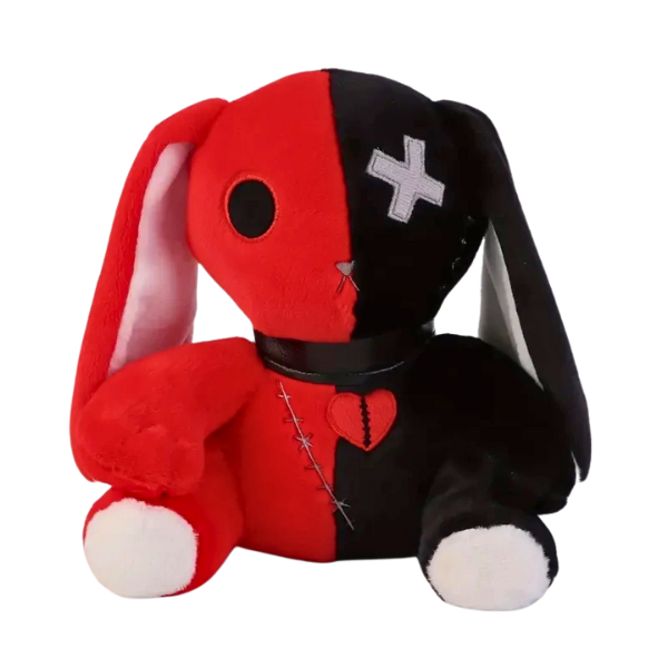 Goth Bunny Plushie Doll