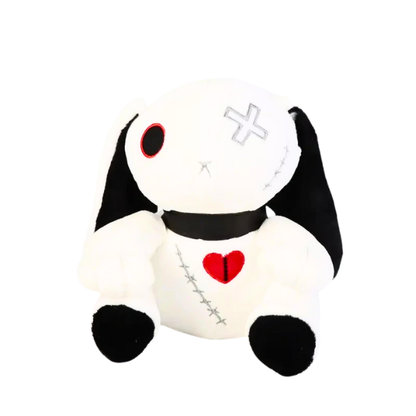 Goth Bunny Plushie Doll