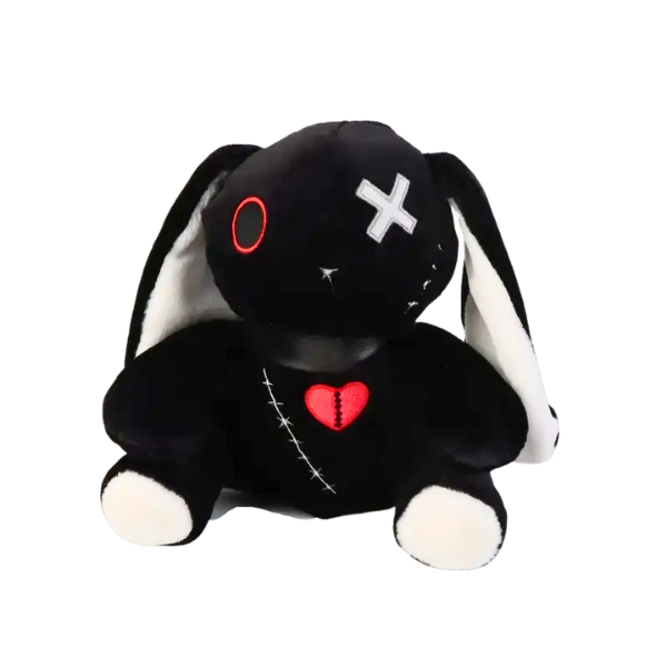 Goth Bunny Plushie Doll