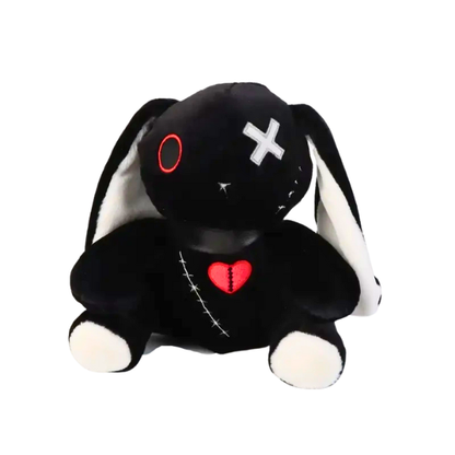 Goth Bunny Plushie Doll
