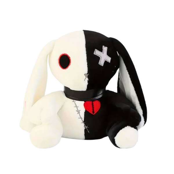 Goth Bunny Plushie Doll