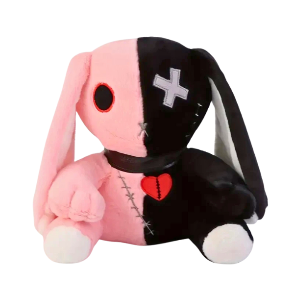 Goth Bunny Plushie Doll