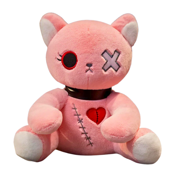 Goth Kitty Plushie Doll
