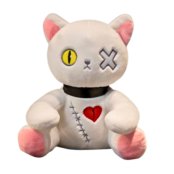 Goth Kitty Plushie Doll