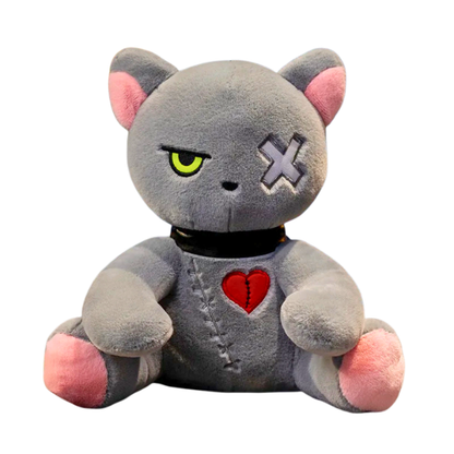 Goth Kitty Plushie Doll