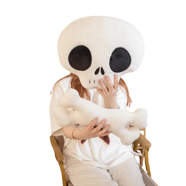 Skull and Bones Plushie Pillow
