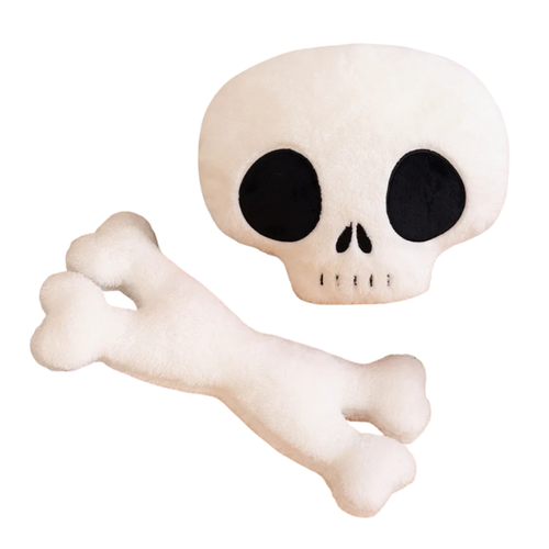 Skull and Bones Plushie Pillow