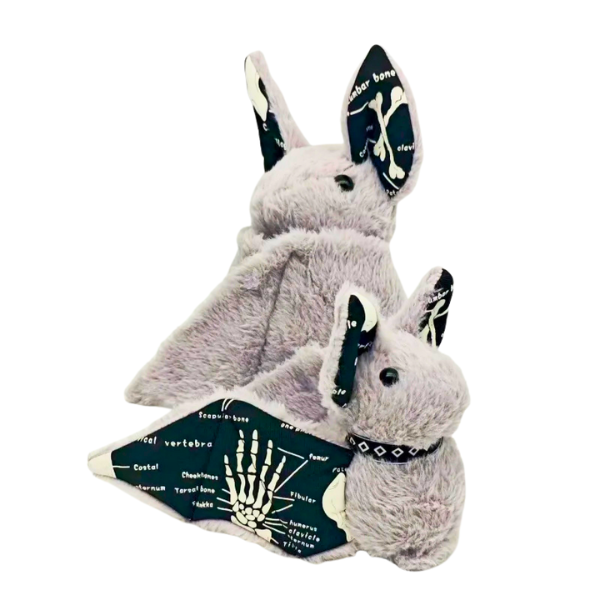Glow in the Dark Goth Bat Plushie