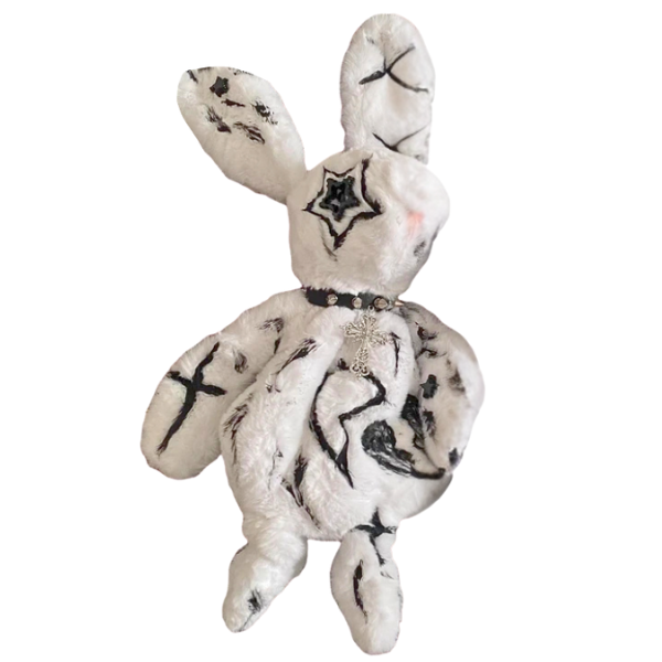 Punk Rock Bunny Plushie Backpack