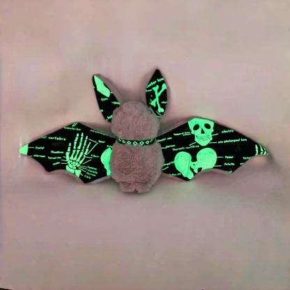 Glow in the Dark Goth Bat Plushie