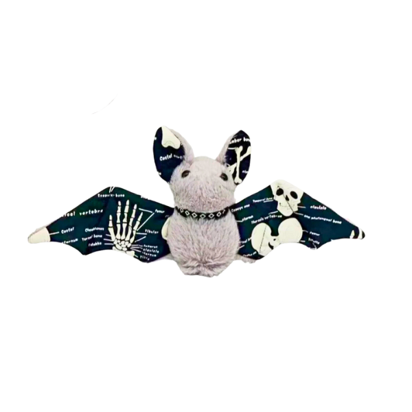 Glow in the Dark Goth Bat Plushie