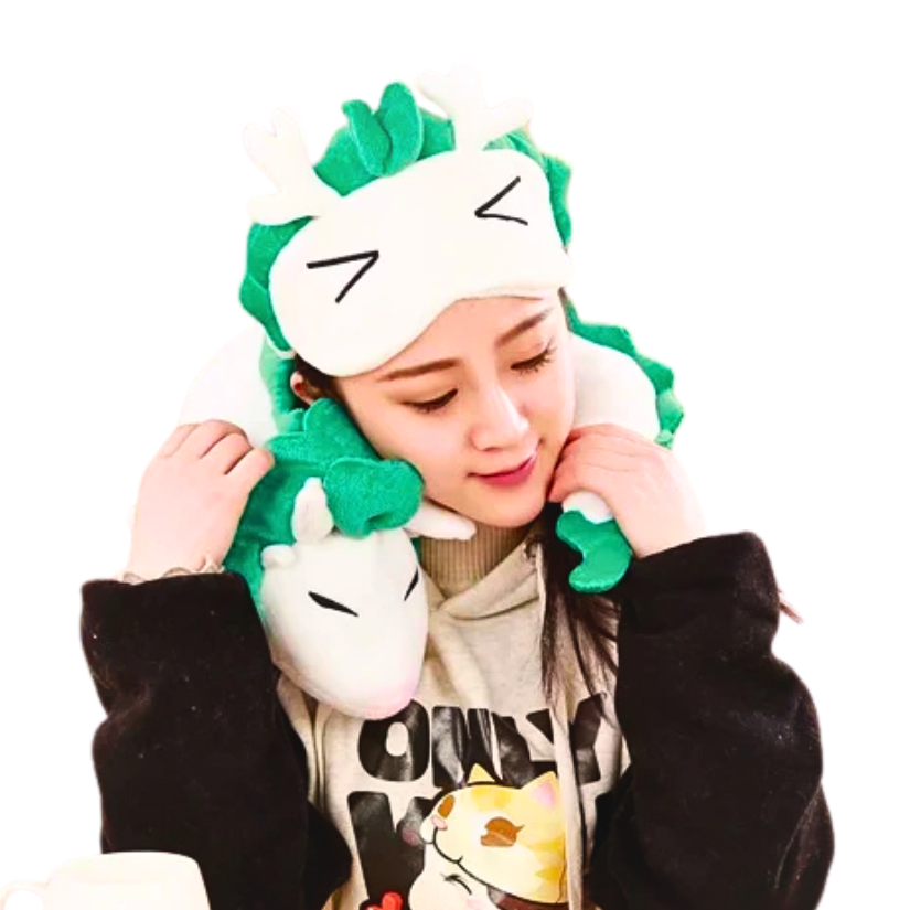 Sleepy Cartoon Dragon Plushie