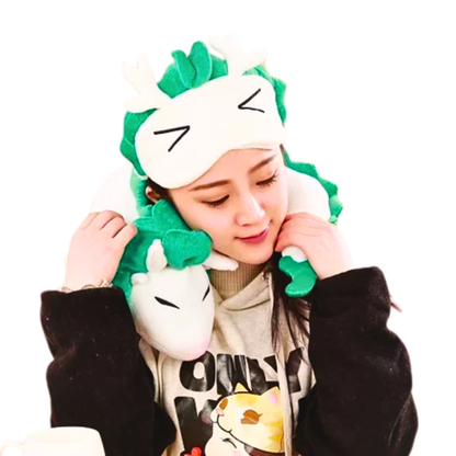 Sleepy Cartoon Dragon Plushie