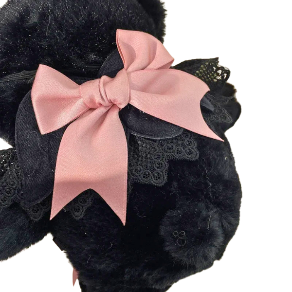 Goth Teddy Bear Plushie Purse